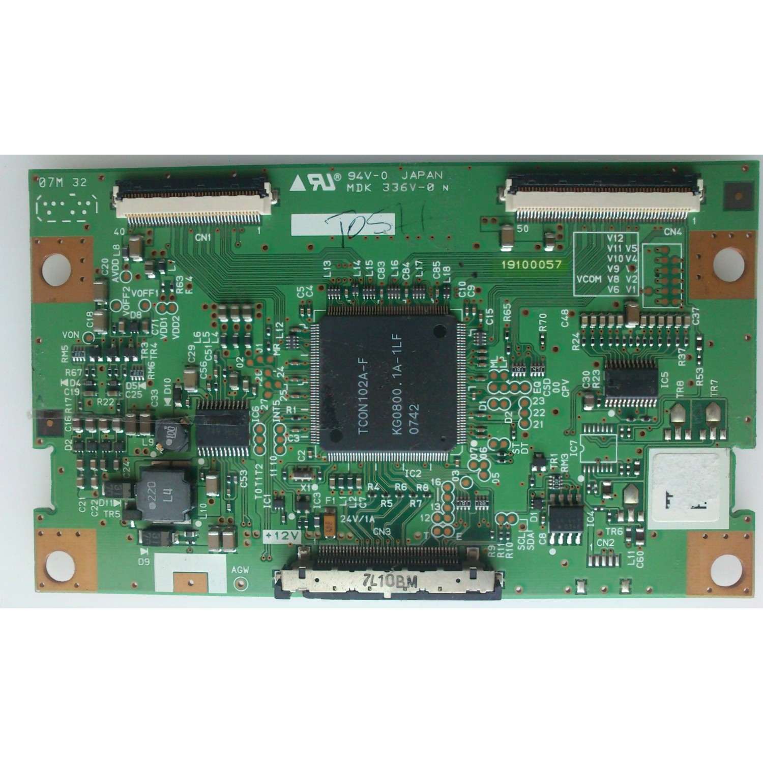 T-CON / TOSHIBA / IPS ALPHA 19100057  / MDK336V-0 / MODELO 32AV500U